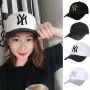 Mũ lưỡi trai MLB Hàn Quốc đích thực mùa xuân và mùa hè mới mũ sọ cong nam và nữ NY mũ trắng nhấp nháy đôi mũ - Bóng chày 	gậy bóng chày gỗ	