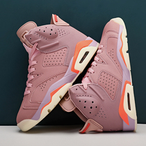 AJ6 Official Flagship Store Officer Net Women Shoes Summer Breathable High Bunch Sneakers Mens Dirty Pink Basketball Sneakers Women