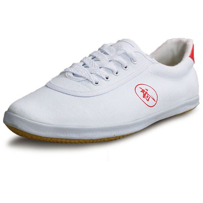 Double star martial arts shoes children's training spring and summer canvas Tai Chi shoes women's martial arts shoes men's tendon sole exercise shoes