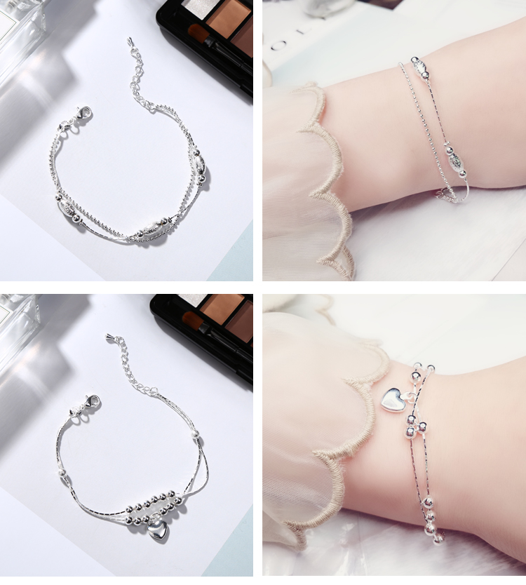 Vòng tay sinh viên Hàn Quốc đơn giản bạn gái nữ cá tính chuỗi chị Sen khí chất tươi nữ trang sức ngày của mẹ thạch anh tóc xanh