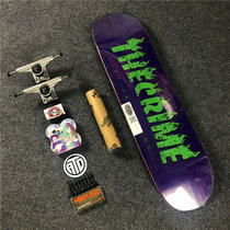 American thecrime assembled skateboard whole board professional skateboard double tilt 1080 titanium alloy bearing D-bridge bracket ATD