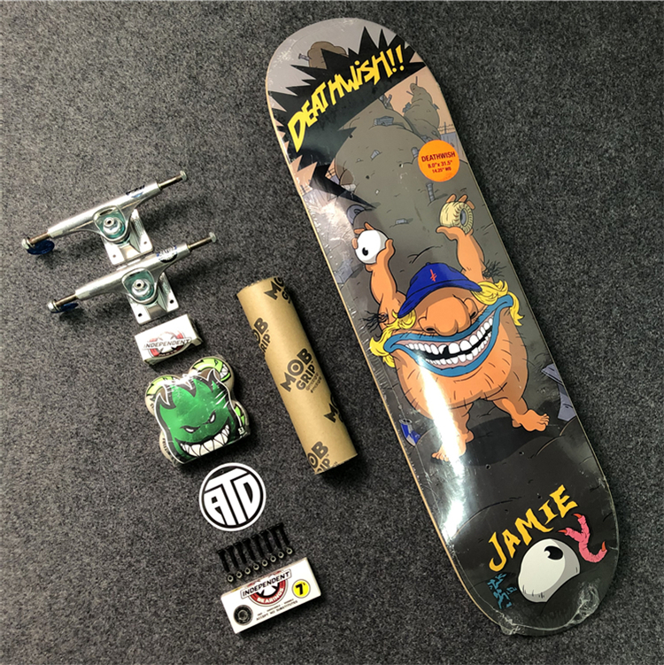 deathwish skateboard professional assembly 8 0 eyeball double-warped independent bracket spitfire wheel