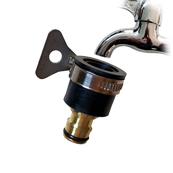 Double-layer rubber four-point six-point universal faucet universal joint car wash water gun water pipe nipple quick connect