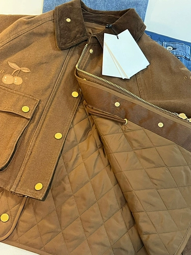 Демисезонная ретро удерживающая тепло куртка, с вышивкой