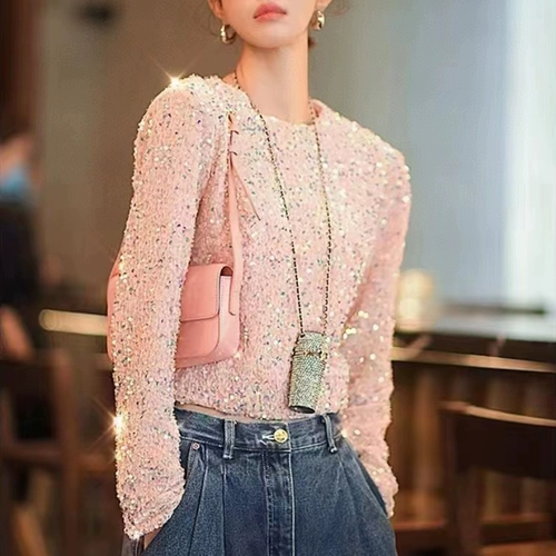 Универсальные блестки для ногтей, в стиле Шанель, осенние, коллекция 2023, новая коллекция, легкий роскошный стиль