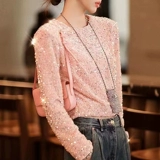 Универсальные блестки для ногтей, в стиле Шанель, осенние, коллекция 2023, новая коллекция, легкий роскошный стиль