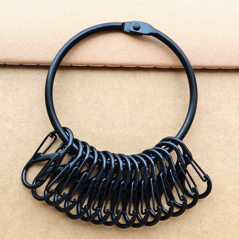 DIY Detachable Figure-Eight Buckle Key Ring Metal Chain Keychain Pendant Multifunctional Keychain