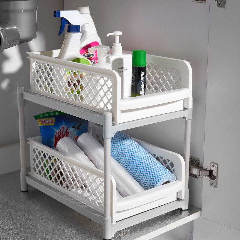 Pull-out multilayer set up kitchen table surface Seasoning Jar Shelf Bathroom Plastic Overall Cabinet Shelving shelf Containing Stratix Shelf