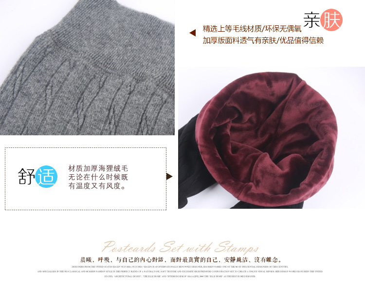 Quần legging cotton dệt kim cộng với nhung dày của phụ nữ mùa thu đông mặc quần cotton ấm là quần lửng quần tập gym nữ