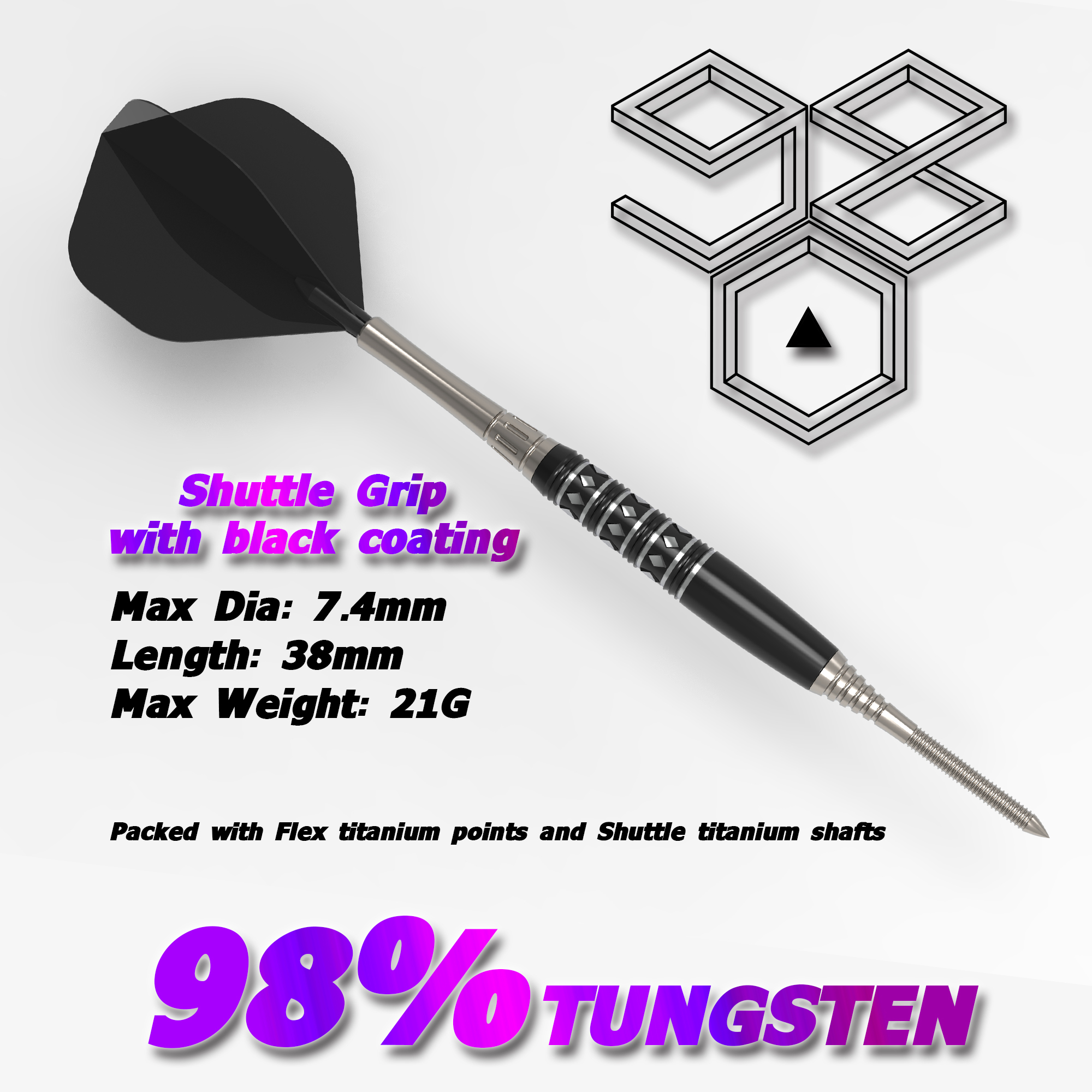 Nine Darts 980 Limited Edition Black M1