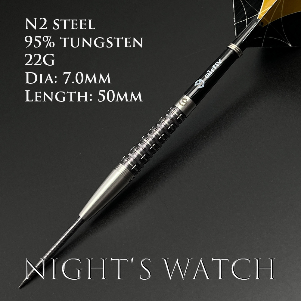 九牌飞镖Night&#x27;s Watch N2：钨钢PVD电镀，官方正品，飞镖玩家的新宠！