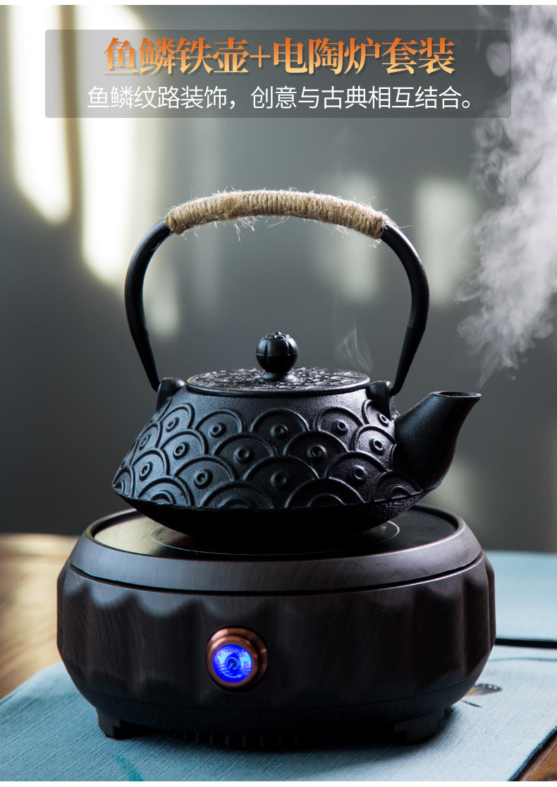 Iron pot of cast Iron teapot kettle boil tea machine manual imitation Japan Iron brother TaoLu suit household pot of electricity