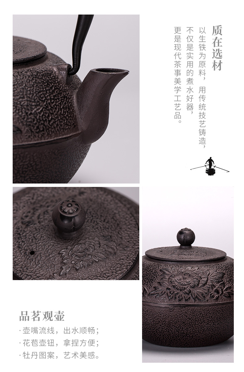 Iron pot of cast Iron teapot kettle boil tea machine manual imitation Japan Iron brother TaoLu suit household pot of electricity