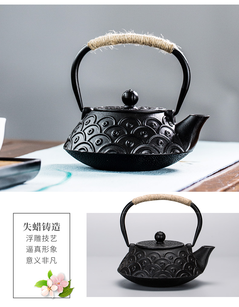 Iron pot of cast Iron teapot kettle boil tea machine manual imitation Japan Iron brother TaoLu suit household pot of electricity