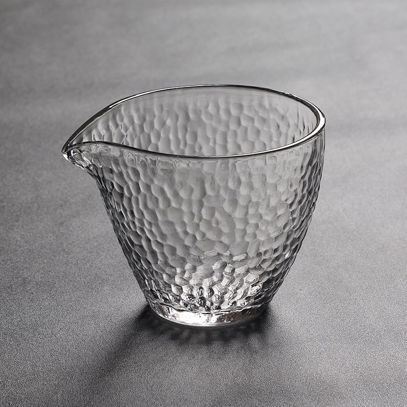 Reasonable heat crystal glass cup hammer eye grain tea sea points tea cup more kung fu tea tea accessories large