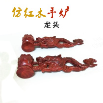 Ffia hand stove imitation solid wood red wood engraving faucet incense stove resin for Buddhist waterway Buddhist Taoist supplies