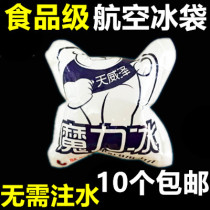 1 small grid biological aviation ice bag 30-50ml small seafood fruit Cherry food fresh refrigerated dry ice bag