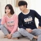 2 bộ đồ ngủ mùa xuân và mùa thu đồ ngủ đôi cotton dài tay Hàn Quốc dễ thương hoạt hình mùa thu nam và nữ áo đôi đẹp giá rẻ