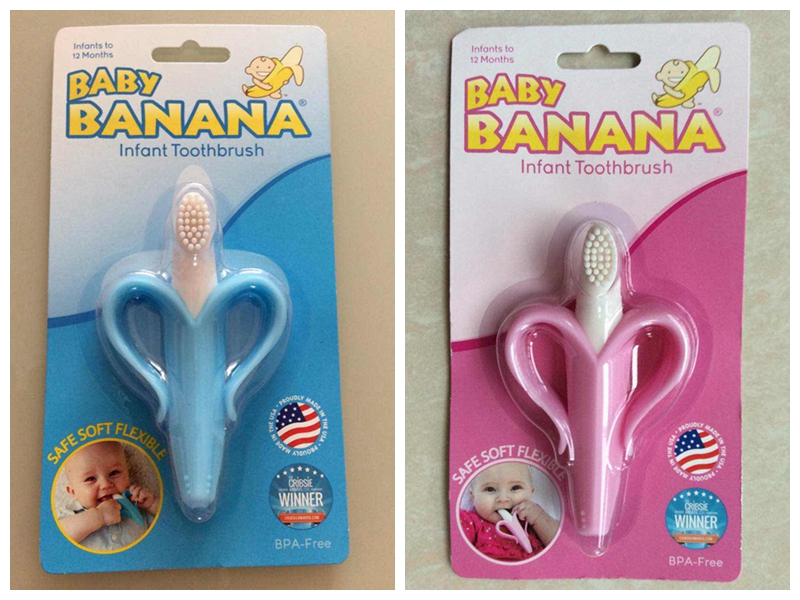 BABY BANANA Banana Baby Toothbrush Teeth Stick Bite Glue Grinding Stick