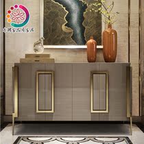 American Dining Side Cabinet Hyun Guan Cabinet Light Lavish Air Door Hall Cabinet Home Entrance Door Shoe Cabinet Port Style Lockers High style Decorative Cabinet