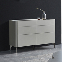 Italian Minimalist Rock Plate Dining Side Cabinet Living-room Nordic Restaurant Lockers Modern Minima Contained by Wall Guan Guan Cabinet