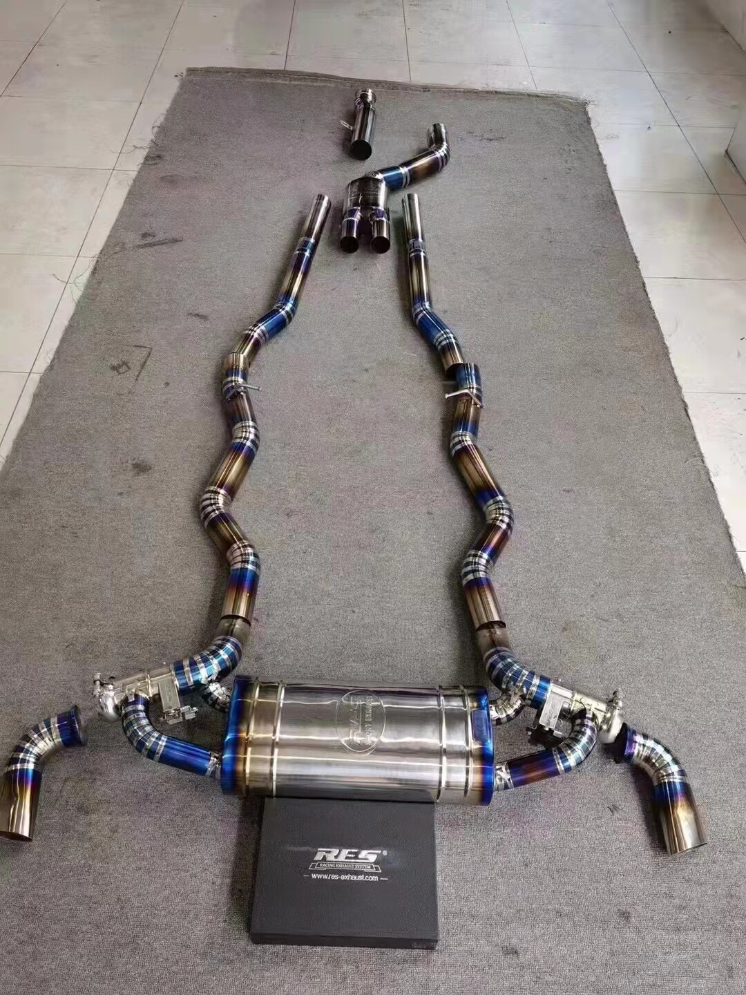 Mercedes-Benz GLE450 GLC300 G63 C205 C63 C43 A35 E43 modified valve exhaust pipe head section