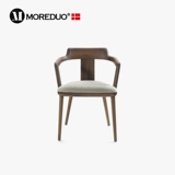 MOREDUO/Итальянский минималистичный письменный стол и стул Tilly, кресло из цельного дерева, тканевый одиночный стул, современный скандинавский стиль