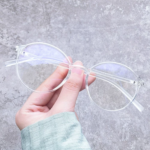 Xiaohongshu Ultra Light Tr Myopia Glasses Женщины могут быть оснащены круглой круглой кадром в корейской версии с круглая кадром