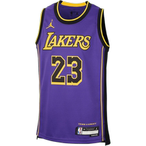 Jordan official Los Angeles Lakers NBA James big boys quick-drying jersey summer FZ8617