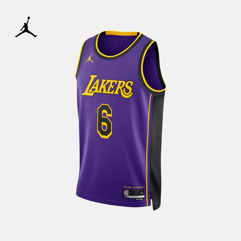 Jordan Official Nike Jordan Los Angeles Lakers DRI-FIT NBA Men's Jersey DO9530