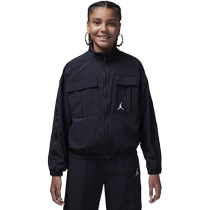 Jordan official Nike Jordan girls JUMPMAN big childrens woven trim jacket autumn new HQ8130