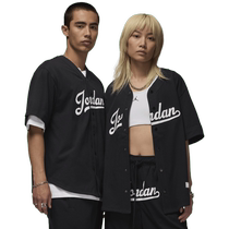 Jordan official Nike Jordan mens baseball top summer new baseball uniform loose cotton splicing FN4664