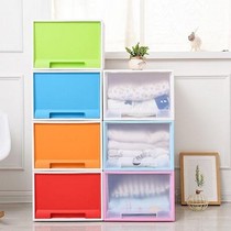 Multi-layer combination storage cabinet plastic PP childrens wardrobe lockers baby toys socks underwear storage box