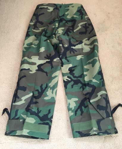 Brand New American Military Version Etecs Four-Cushion Cover Pants  Windproof, Waterproof and Breathable Tex Fabric Rain Cover Pants Xsxs