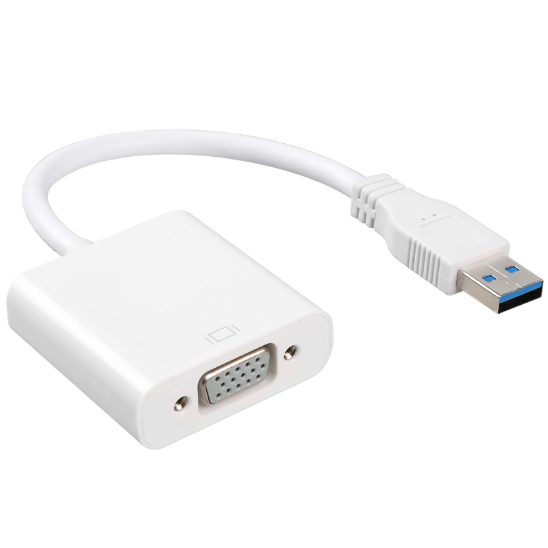 usb để vga chuyển đổi vga HD cáp adapter usb đồ họa máy tính bên ngoài mở rộng màn hình vga chuyển cáp - USB Aaccessories quạt mini xiaomi