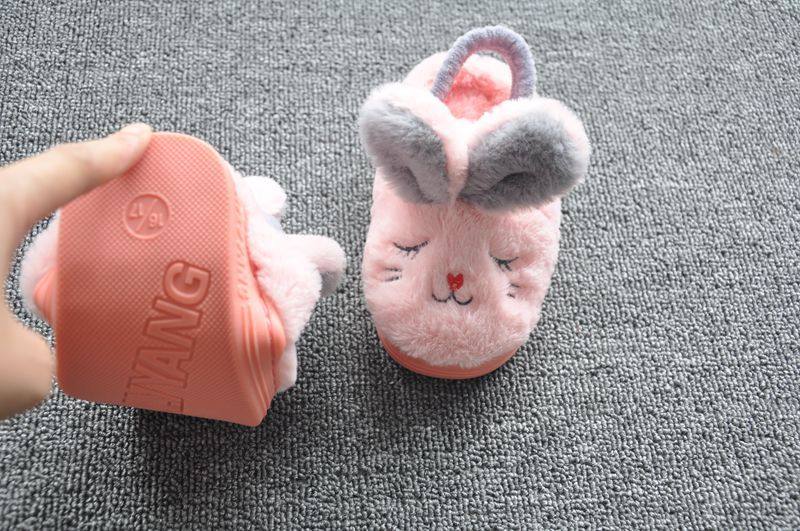 Pantoufles enfants en autre HAPPY pour hiver - semelle caoutchouc - Ref 1032502 Image 8