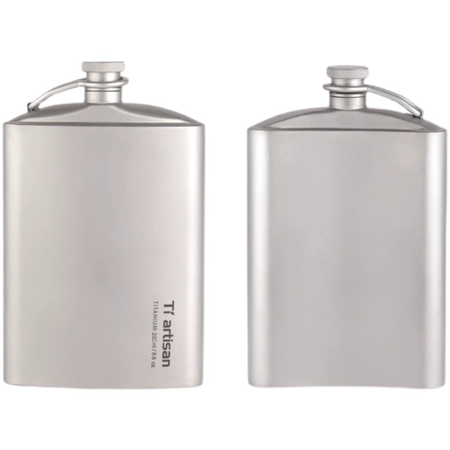 Tiartisan Маленькая портативная металлическая карманная фляжка для путешествий, делается под заказ