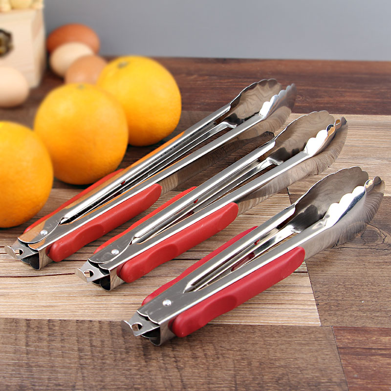 Thickened stainless steel food clip barbecue clip Bread steamed bun clip Cake clip barbecue clip Cooked food clip vegetable clip