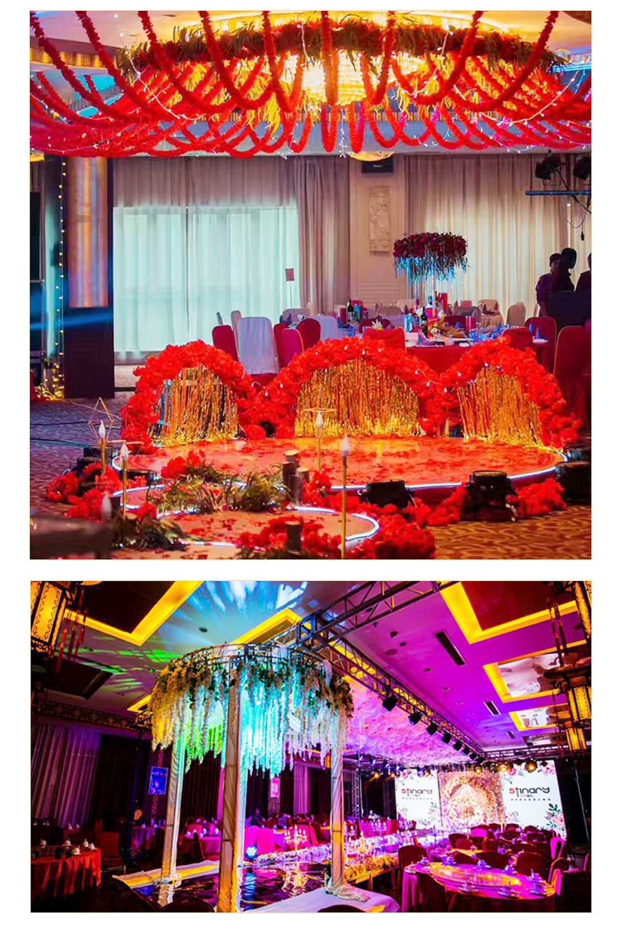 Mô phỏng hoa lan, dây, tường, ống, mây, đám cưới, hoa, vòm, hoa trang trí, cây nho, cây dương, trang trí hoa giả - Hoa nhân tạo / Cây / Trái cây hoa giả đẹp