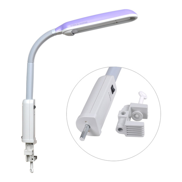 Lihuada MT-132 eye protection desk lamp workshop work light optical inspection lamp three-wavelength clip-on 27W fluorescent lamp
