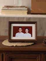 6 inch photo frame hippocampus retro exquisite couple wedding wash photo 6 inch 7 inch 8 inch solid wood hanging wall personality same style