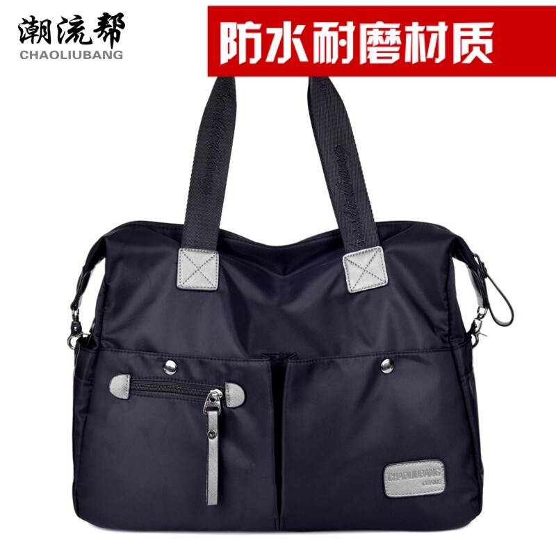 Nylon shoulder bag tote bag middle aged cross body bag male Oxford cloth duffel bag travel bag middle-aged dad bag