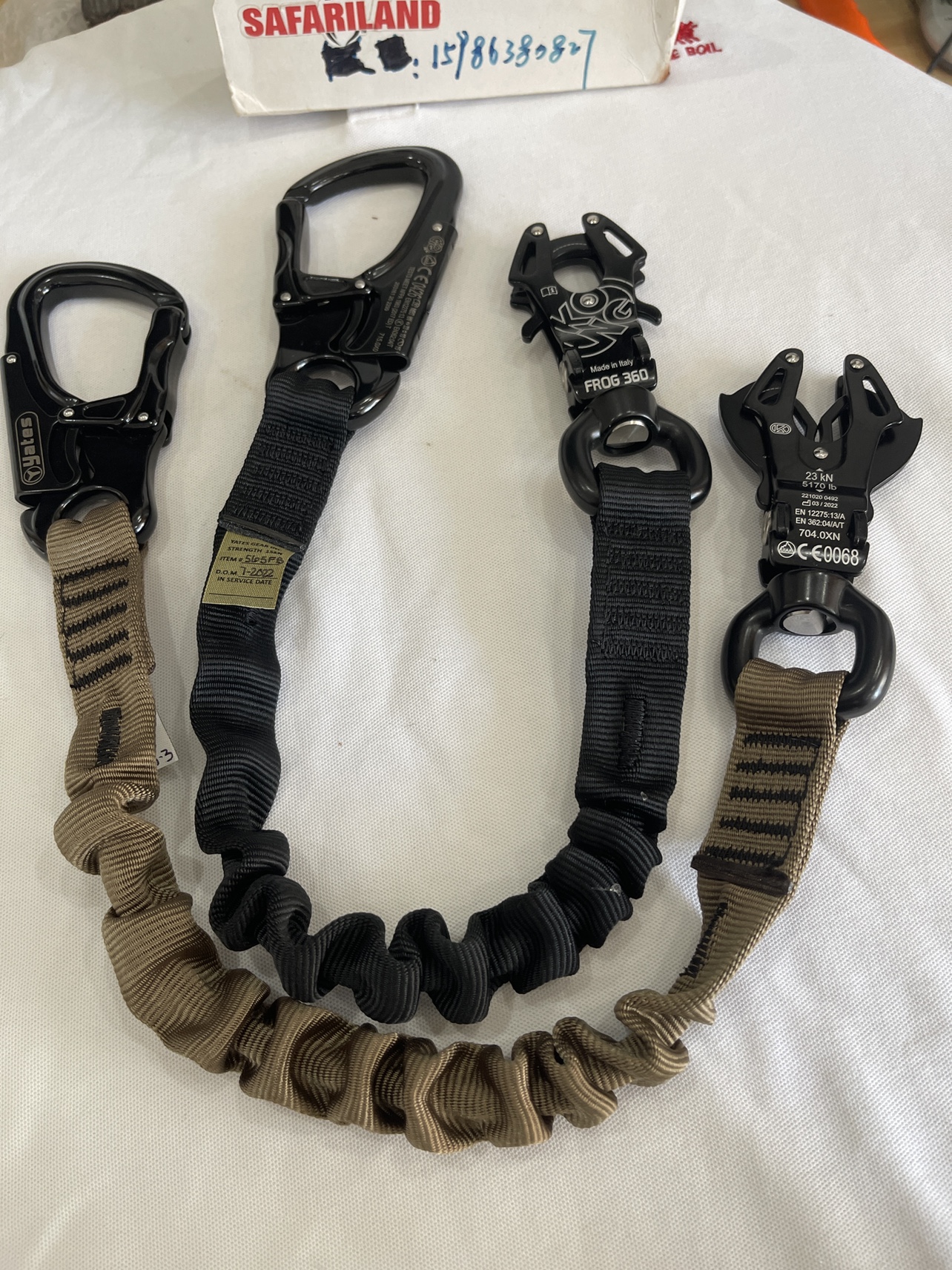 YATES 565FROG SF LANYARD 360 ランヤードDEVGRU 565FROG SF Personal Retention Lanyard w/Kong FROG 360 Quick