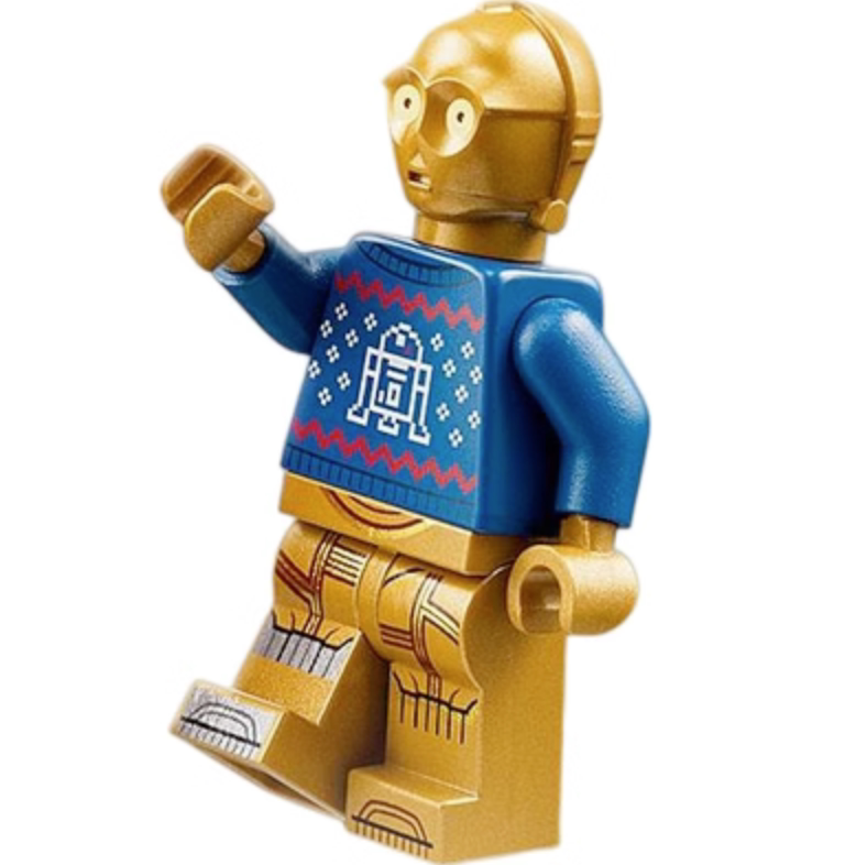 Lego Star Wars Minifigure Sw1238 Christmas Sweater Version C3Po 75340 Exclusive