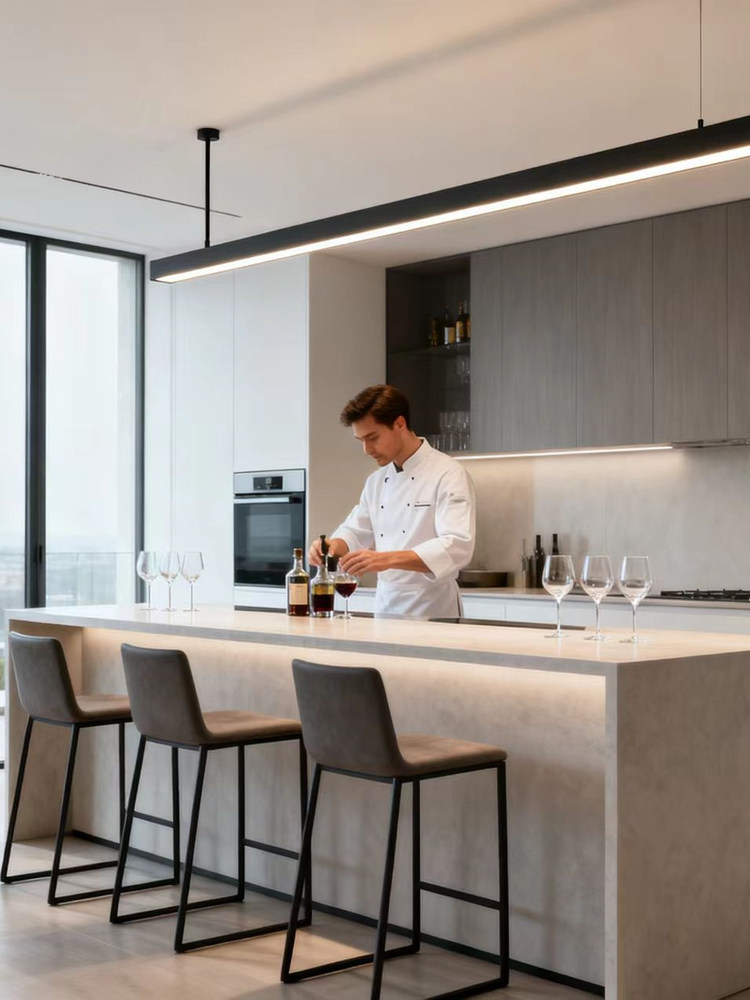 Ultra-Bright Led Strip Light, Simple and Modern, Eye-Protecting, Household Ceiling Hanging Light, Office Commercial Pendant Light