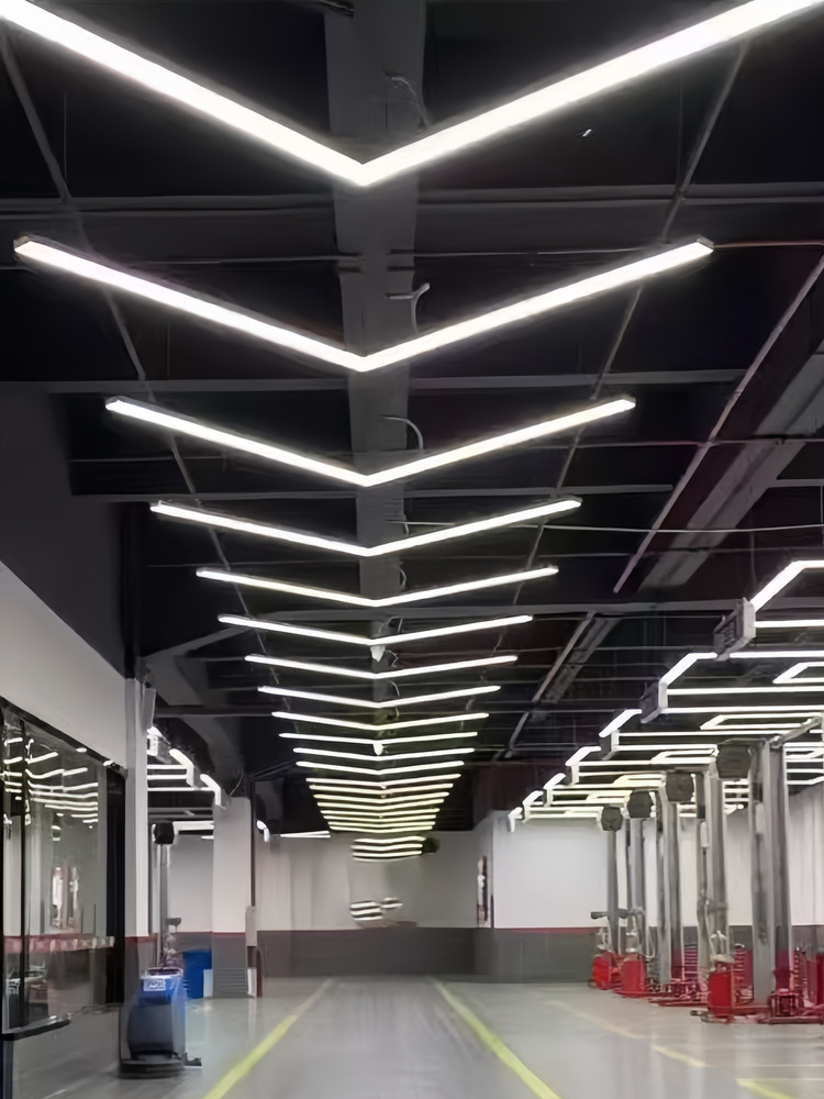 Car Wash and Detailing Station Lighting, Film Application Shop, Dust-Free Workshop, Backlit Ceiling Lights, Led Lights, Nine-Grid System