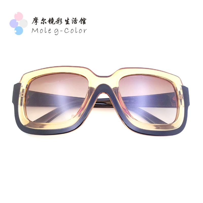 T3 Foreign Trade Sunglasses, Large Frame Quirky Sunglasses, Aviator Sunglasses, Unisex Photography Sunglasses, Half-Frame Sunglasses