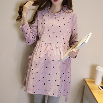 Pregnant women spring dresses 2020 hot mom fashion loose net red doll shirt spring and autumn pregnant womens top suit women