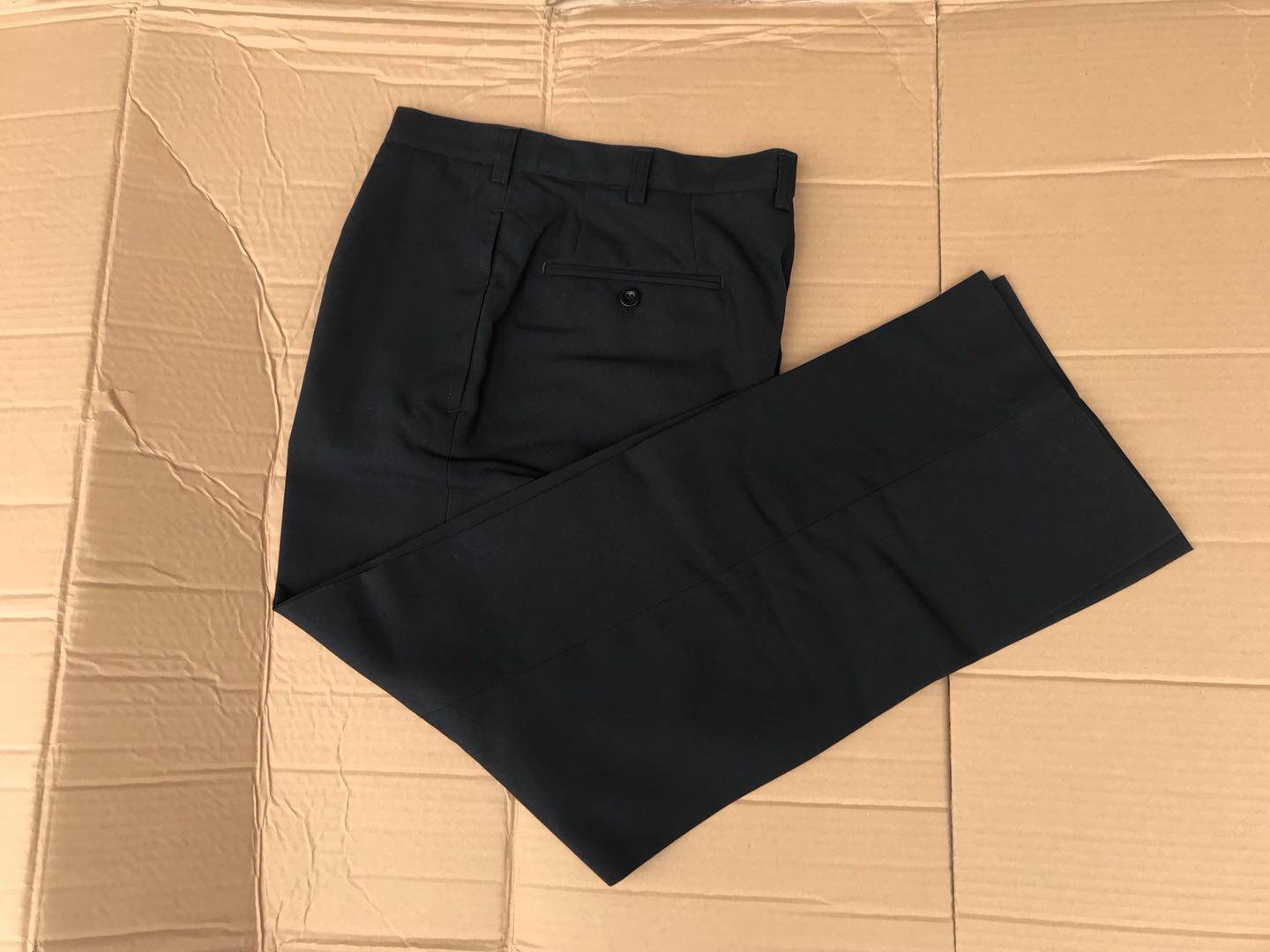 Navy blue summer pants with back pocket summer pants wrinkle-proof quick-drying summer pants
