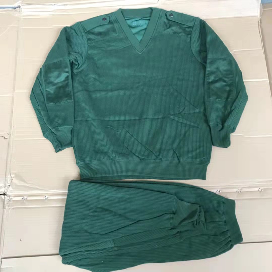 Stock 01 olive green jacket thickened heat - warm sueder suit double layer